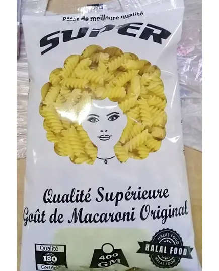 Fusilli Shape - Durum Wheat Pasta Fusilli Shape 400 gm - Super - Wholesale - Tijarahub