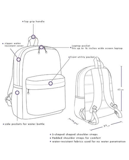 Basic Yellow Backpack - Wholesale Bags - Heavy Rosetta liner - High-quality Treated Spun - Dot Gallery - TijaraHub