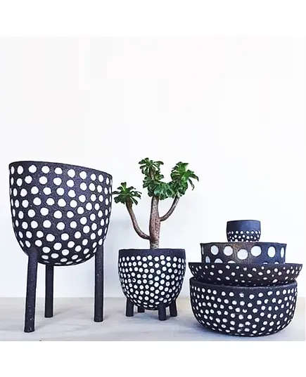 Pots - Handmade Polyester Stone Planters - Shaheen Farouk Designs - TijaraHub