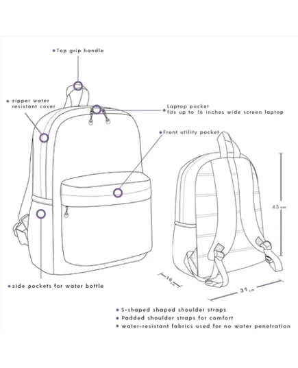 Cukur Backpack​ - Wholesale Bags - Multi Color - High-quality Treated Spun - Dot Gallery TijaraHub