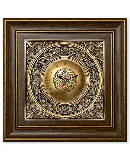 Luxury Wall Clock - B2B - Simple frame - Big - Brown - Model: 50B-TijaraHub