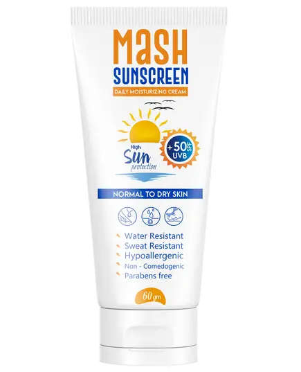 Mash Premiere – واقي الشمس للبشرة الجافة 50 SPF 60 جم أنبوب بلاستيكي – مستحضرات التجميل بالجملة - تجارة هب