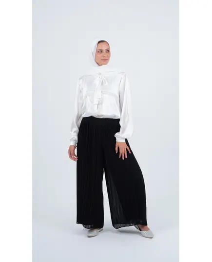 Pleated Wide Pants - Wholesale - Women Clothing - Nora Scarf - Tijarahub