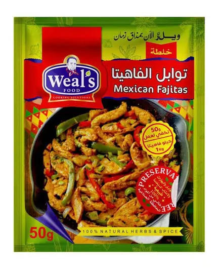 Fajita Seasoning Sachet 50g - Spices - Wholesale - Weal's​ - Tijarahub