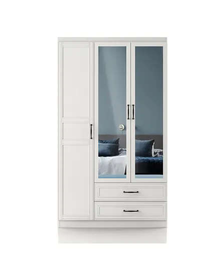 Henna 3 Doors 2 Drawers Wardrobe - Sunroyal Concept - 50 x 105 x 182 cm TijaraHub