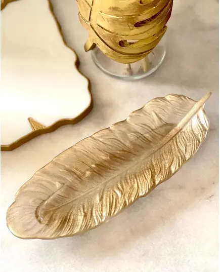 Resin Handmade feather dish - Buy and Bulk - Asha's - Tijarahub