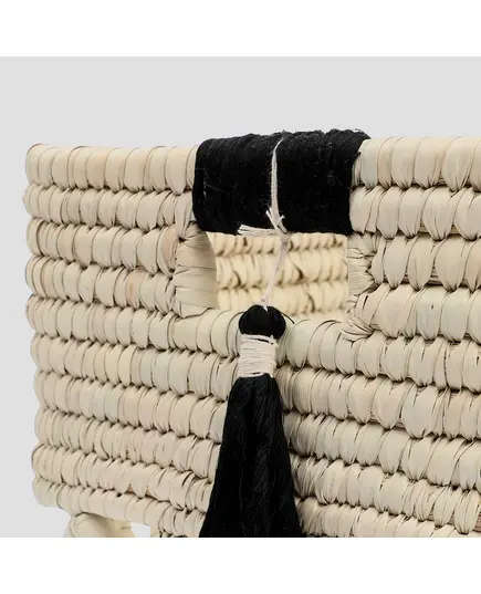 Storage Basket Braided with Handles For Shelves 30 x 30 cm - B2B - Handmade - Bazaar Misr - Tijarahub