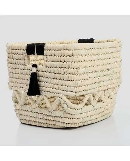 Storage Basket Braided with Handles For Shelves 30 x 30 cm - B2B - Handmade - Bazaar Misr - Tijarahub