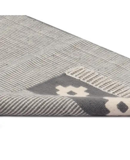 Grey and White Handloomed Kilim Rug 140 x 70 cm - Buy In Bulk - Handmade - Bazaar Misr - Tijarahub