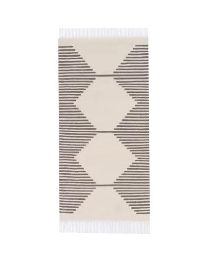 Grey and White Handloomed Kilim Rug 140 x 70 cm - Buy In Bulk - Handmade - Bazaar Misr - Tijarahub