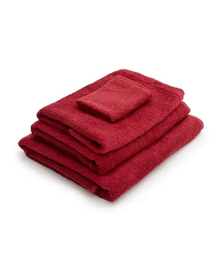 Plain Towel - Burgundy Color - 100% High Quality Cotton - Buy in Bulk - More Cottons - TijaraHub