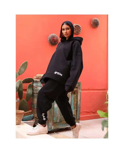 Black Patched Hoodie - Women's Clothing - Wholesale - Luscious​ - Tijarahub