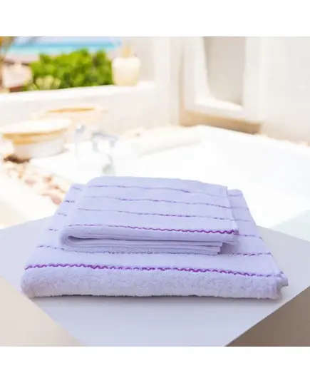 Waves Face Towel 50 x 100 cm - 100% High Quality Cotton - Buy in Bulk - More Cottons - TijaraHub