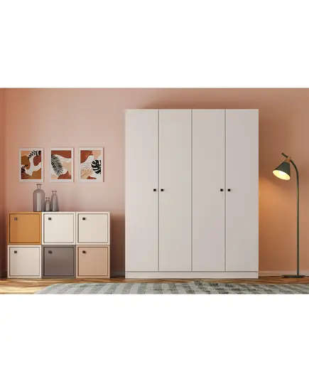 Royal 4 Doors Wardrobe 41 x 120 x 170 cm - Wholesale - White - Sunroyal Concept TijaraHubRoyal 4 Doors Wardrobe 41 x 120 x 170 cm - Wholesale - White - Sunroyal Concept TijaraHub