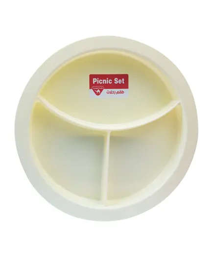 Divided Plate Set 6 Pieces BPA Free - Wholesale - Kitchen Utensils - Camel Trade - Tijarahub