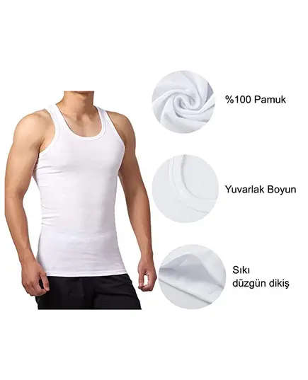 Slim Fit Undershirt Pack 4 Pieces - Buy In Bulk - Fashion For Men - The Sock Shake - Tijarahub