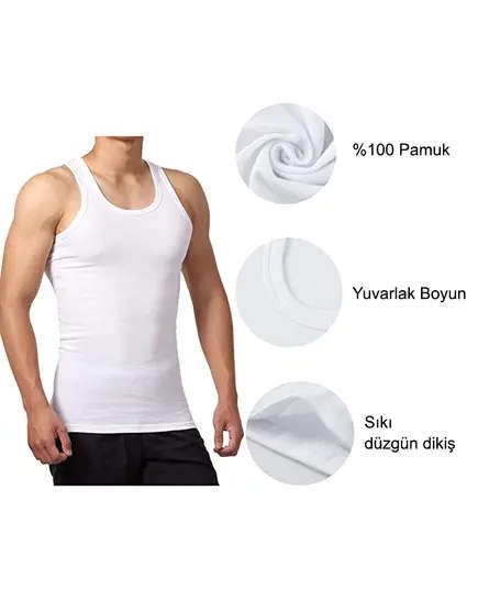 Slim Fit Undershirt Pack 4 Pieces - Buy In Bulk - Fashion For Men - The Sock Shake - Tijarahub