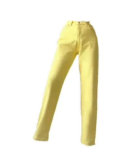 Yellow Mom Jeans Pants - Buy In Bulk - Fashion For Women - Caspita TijaraHub