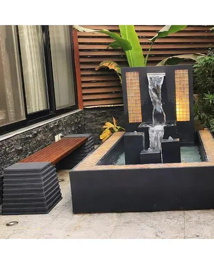 Classic Waterfall - Handmade Polyester stone Fountain - B2B - Shaheen Farouk Designs - TijaraHub