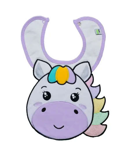 Unicorn Baby Bib - Soft Cotton Comfort, New Baby's Clothing - B2B - Baby Shoora​ - TijaraHub