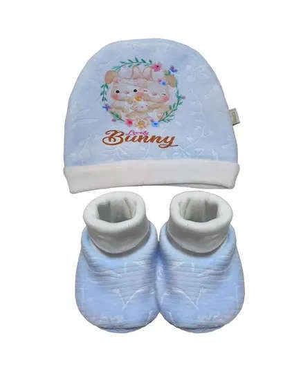 Bunny Winter Hat and Socks - Soft Cotton Comfort, New Baby's Clothing - B2B - Baby Shoora - TijaraHub