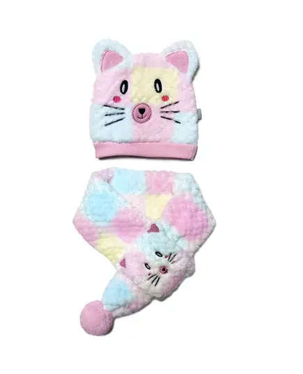 Cat Winter Beanie and Scarfs - Soft Cotton Comfort, New Baby's Clothing - B2B - Baby Shoora - TijaraHub
