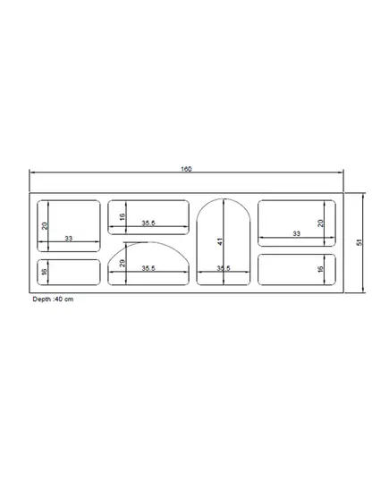 Lorin Console 40 x 160 x 51 cm - Wholesale - White - Sunroyal Concept TijaraHub