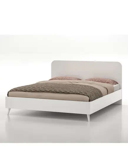 Lavinia Double Bed 202 x 165 x 90 cm - Wholesale - White - Sunroyal Concept TijaraHub