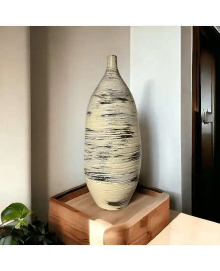 Marble Mist Pottery Vase - Wholesale Luxe Craft - Elegant Home & Garden Décor - Kvell Masterpiece​ - TijaraHub
