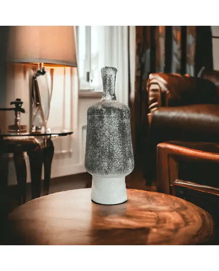 Silver Lining Pottery Vase - Wholesale Luxe Craft - Elegant Home & Garden Décor - Kvell Masterpiece​ - TijaraHub