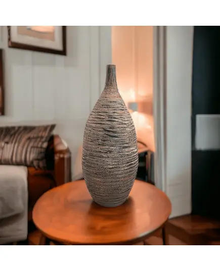 Earthen Elegance Pottery Vase - Wholesale Luxe Craft - Elegant Home & Garden Décor - Kvell Masterpiece​ - TijaraHub