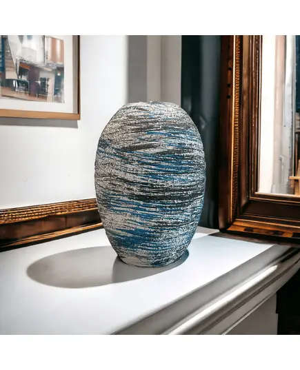Ocean Breeze Pottery Vase - Wholesale Luxe Craft - Elegant Home & Garden Décor - Kvell Masterpiece - TijaraHub