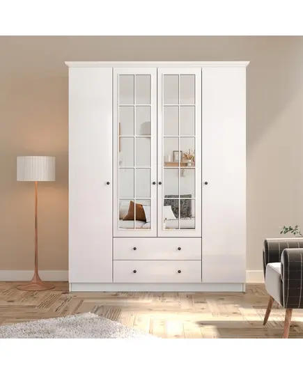 Zenio Patara 4 Door 2 Drawer Wardrobe – Bulk – Turkish Furniture – Zenio Mobilya. TijaraHub!