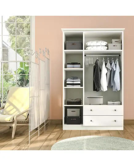 Zenio Myra White 3 Door 2 Drawer Wardrobe – Bulk – Turkish Furniture – Zenio Mobilya. TijaraHub!