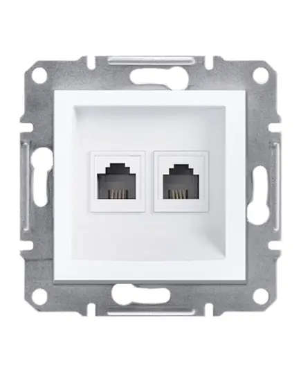 Asfora 2-Piece RJ11 Telephone Socket Uncrossed - Wholesale - Electric Supplies - Schneider TijaraHub