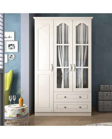 Zenio Assos 3 Door 2 Drawer Wardrobe – Bulk – Turkish Furniture – Zenio Mobilya. TijaraHub!