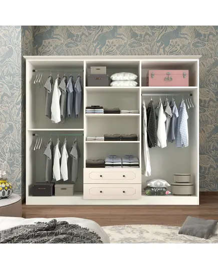 Zenio Aspendos 6 Door 2 Drawer Wardrobe – Bulk – Turkish Furniture – Zenio Mobilya. TijaraHub!