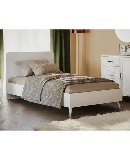 Lavinia Single Bed 51 x 195 x 95 cm - Wholesale - White - Sunroyal Concept TijaraHub