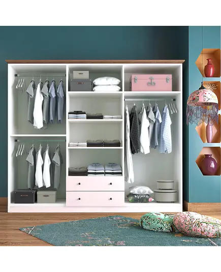 Zenio Klistra 6 Door 2 Drawer Wardrobe – Bulk – Turkish Furniture – Zenio Mobilya. TijaraHub!