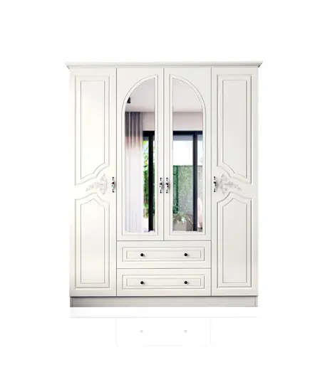 Zenio Olimpos 4 Door 2 Drawer Wardrobe – Bulk – Turkish Furniture – Zenio Mobilya. TijaraHub!