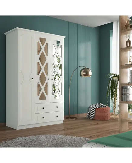 Zenio Efes 3 Door 2 Drawer Wardrobe – Bulk – Turkish Furniture – Zenio Mobilya. TijaraHub!