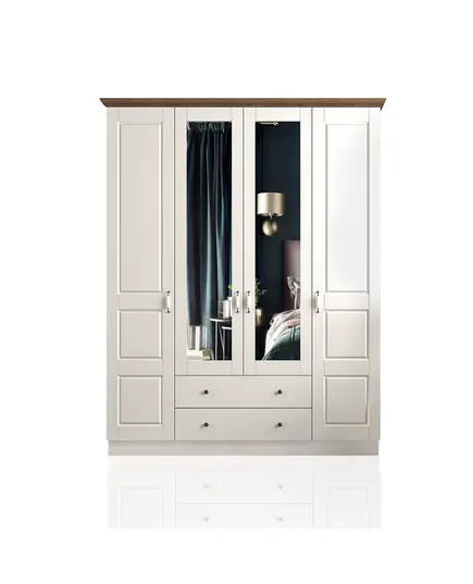 ​Zenio Klistra 4 Door 2 Drawer Wardrobe – Bulk – Turkish Furniture – Zenio Mobilya. TijaraHub!