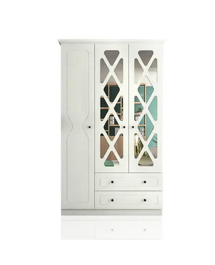 Zenio Efes 3 Door 2 Drawer Wardrobe – Bulk – Turkish Furniture – Zenio Mobilya. TijaraHub!