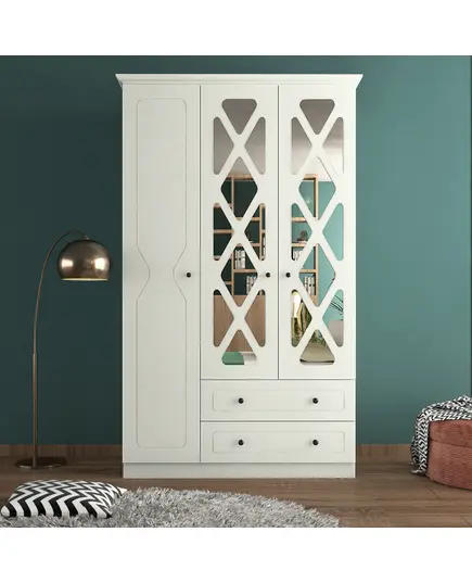 Zenio Efes 3 Door 2 Drawer Wardrobe – Bulk – Turkish Furniture – Zenio Mobilya. TijaraHub!