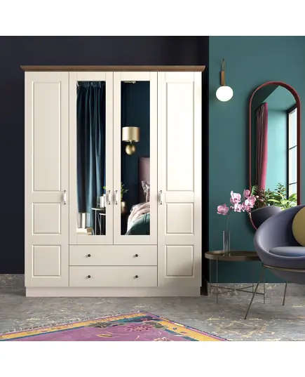 ​Zenio Klistra 4 Door 2 Drawer Wardrobe – Bulk – Turkish Furniture – Zenio Mobilya. TijaraHub!