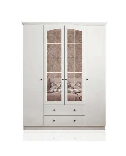 Zenio Rose 4 Door 2 Drawer Wardrobe – Bulk – Turkish Furniture – Zenio Mobilya. TijaraHub!