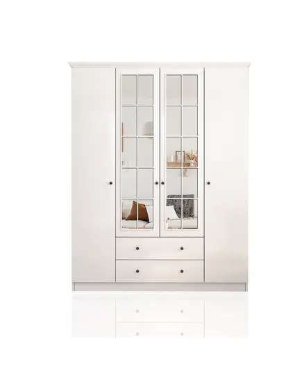 Zenio Patara 4 Door 2 Drawer Wardrobe – Bulk – Turkish Furniture – Zenio Mobilya. TijaraHub!