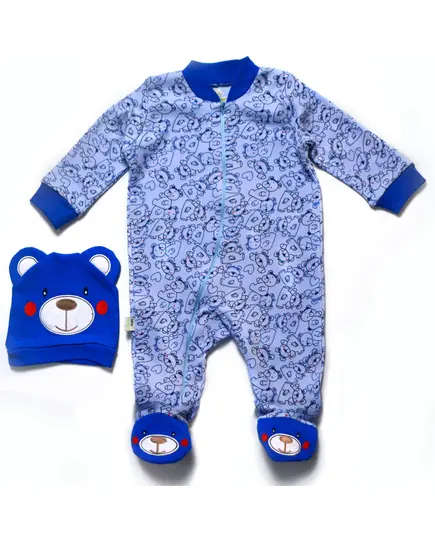 Teddy Bear Baby Jumpsuit - Soft Cotton Comfort, Baby's Clothing - B2B - Baby Shoora​ - TijaraHub