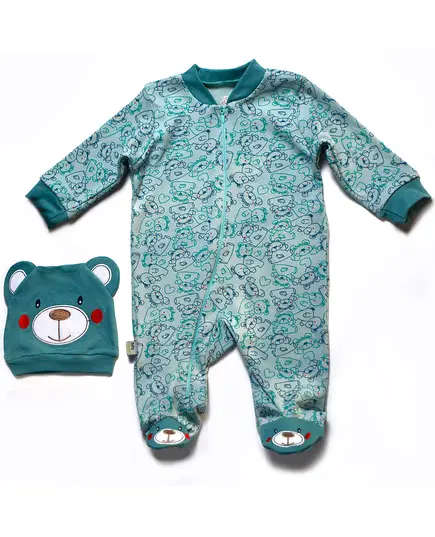 Teddy Bear Baby Jumpsuit - Soft Cotton Comfort, Baby's Clothing - B2B - Baby Shoora​ - TijaraHub