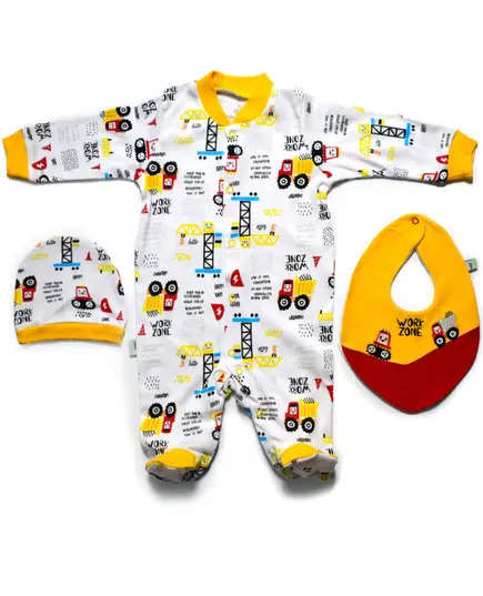 Work Zone ​Baby Jumpsuit - Soft Cotton Comfort, Baby's Clothing - B2B - Baby Shoora - TijaraHub
